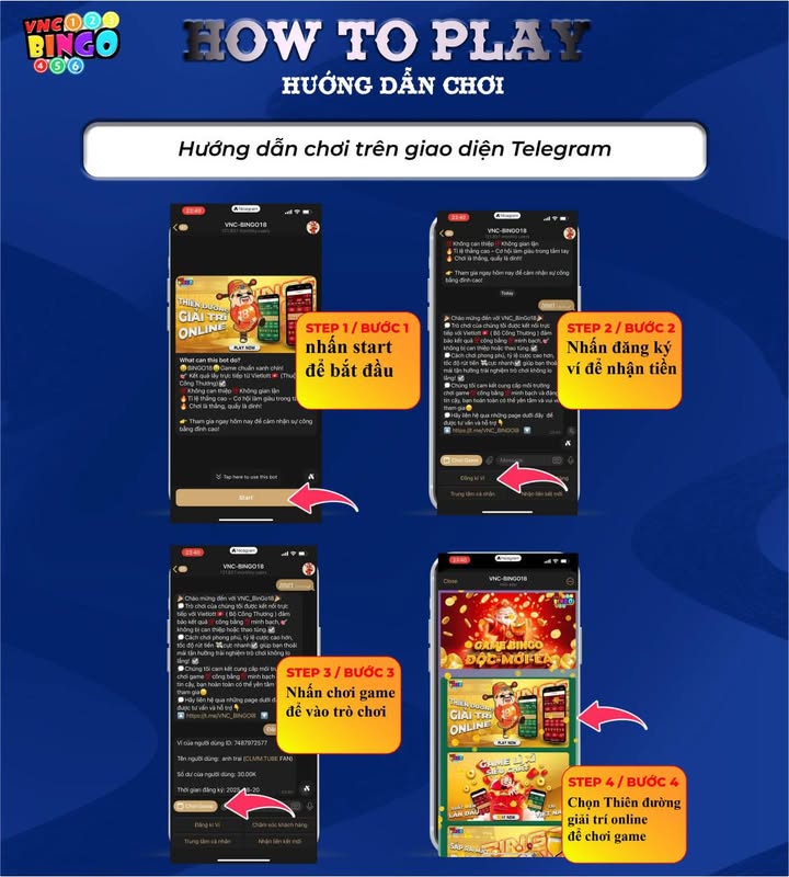 Ứng dụng VNC Bingo trên điện thoại